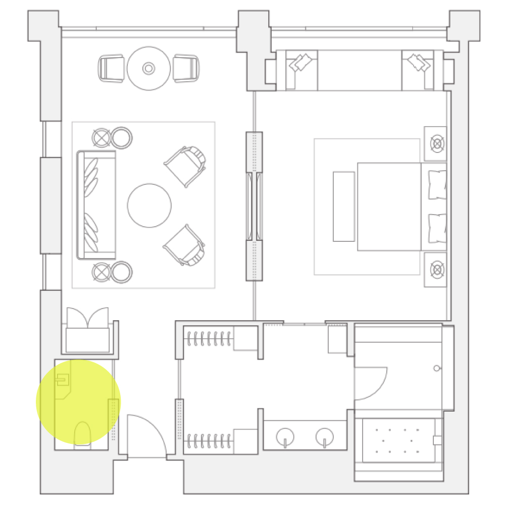 ROKU KYOTO　客室見取り図